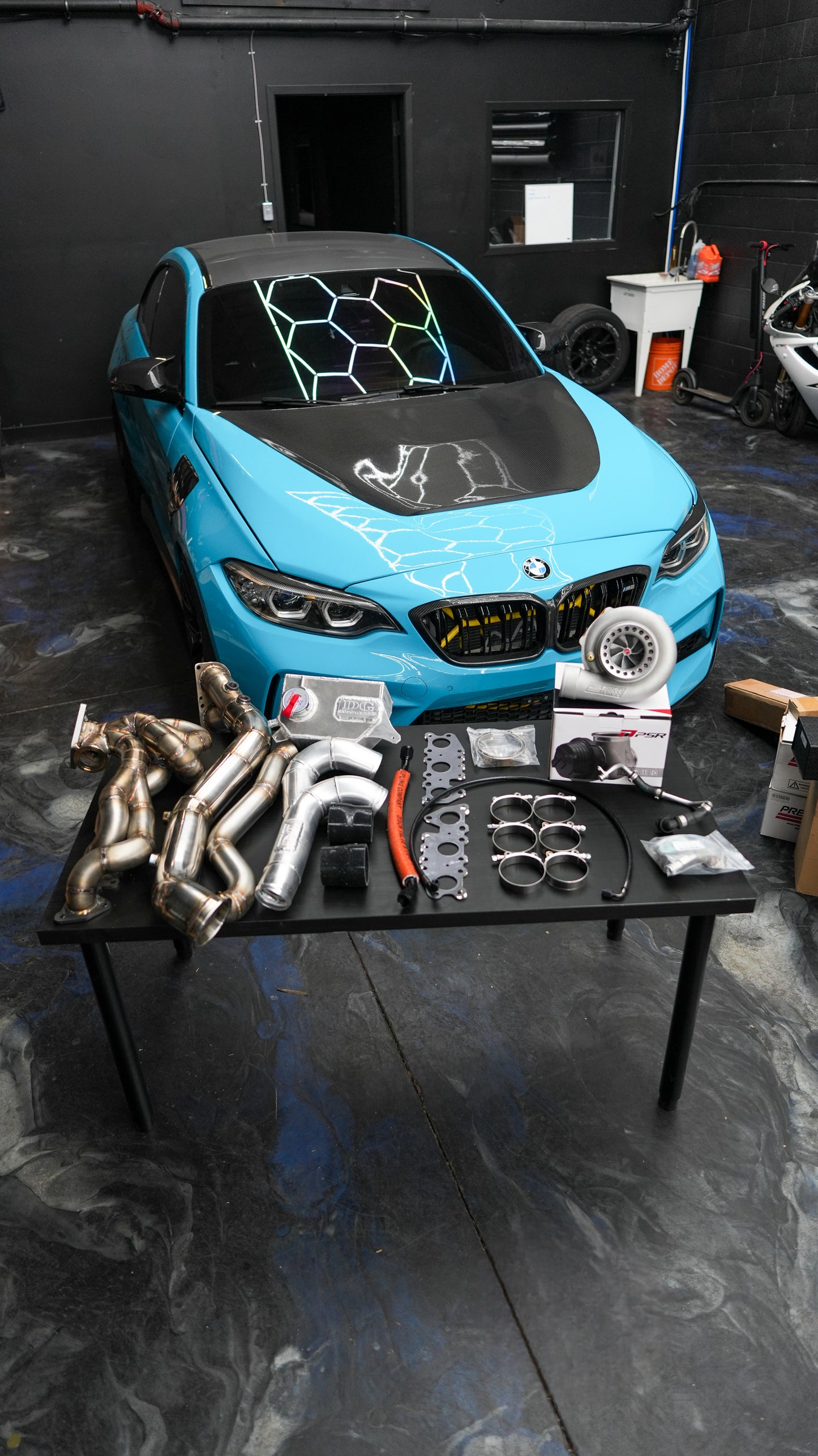 S55 Top Mount Single Turbo Kit