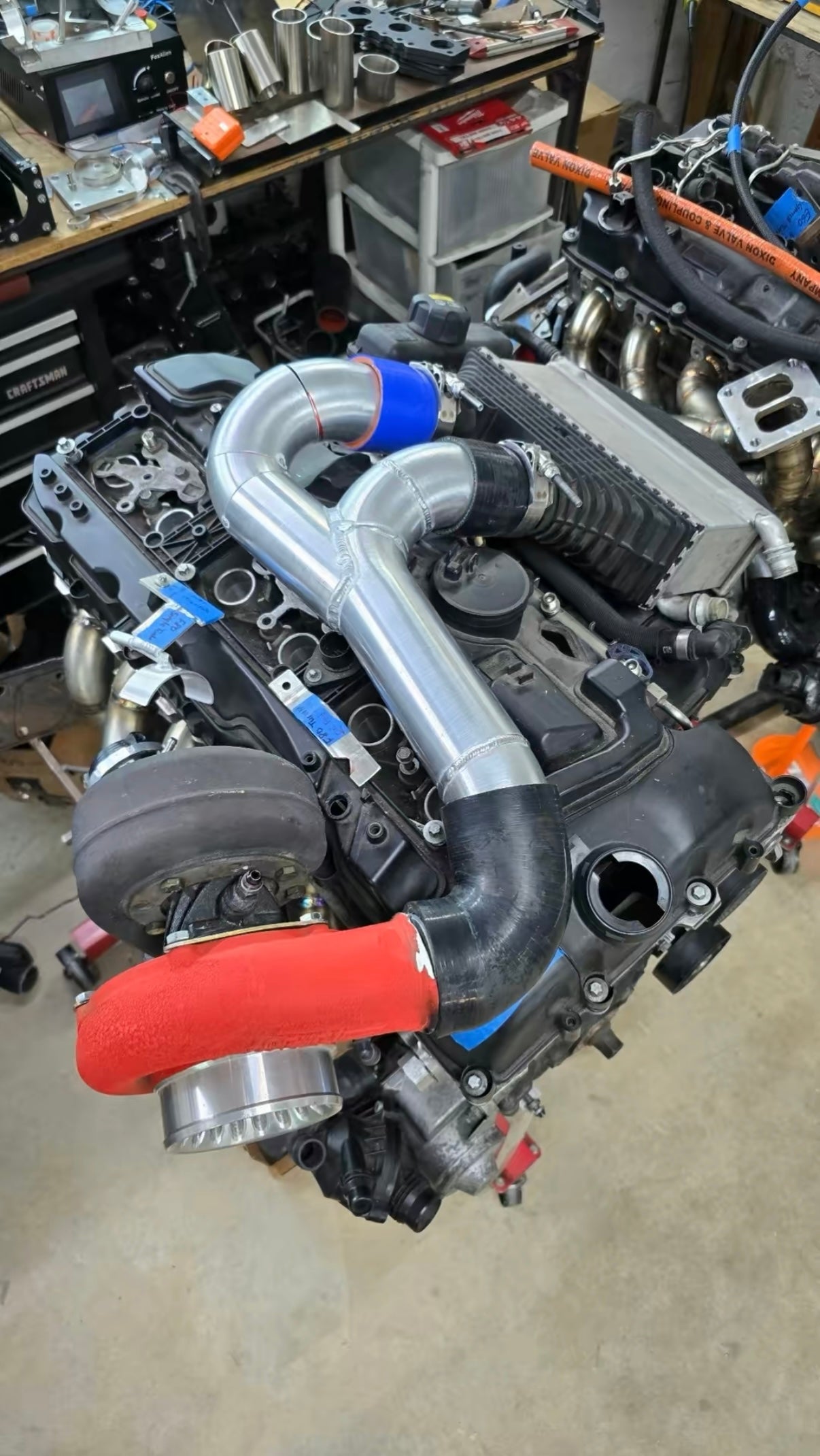 S55 Top Mount Single Turbo Kit
