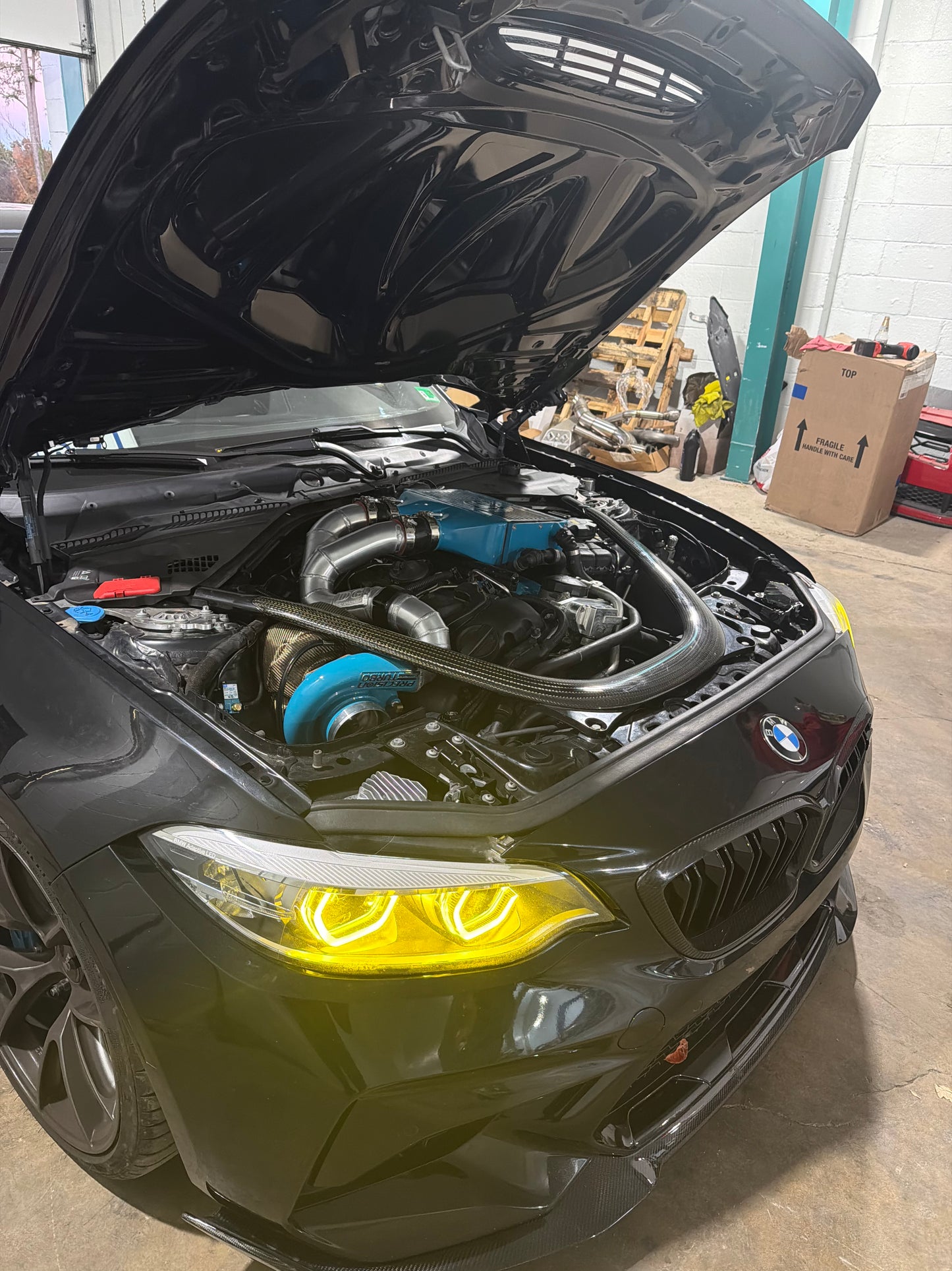 S55 Top Mount Single Turbo Kit